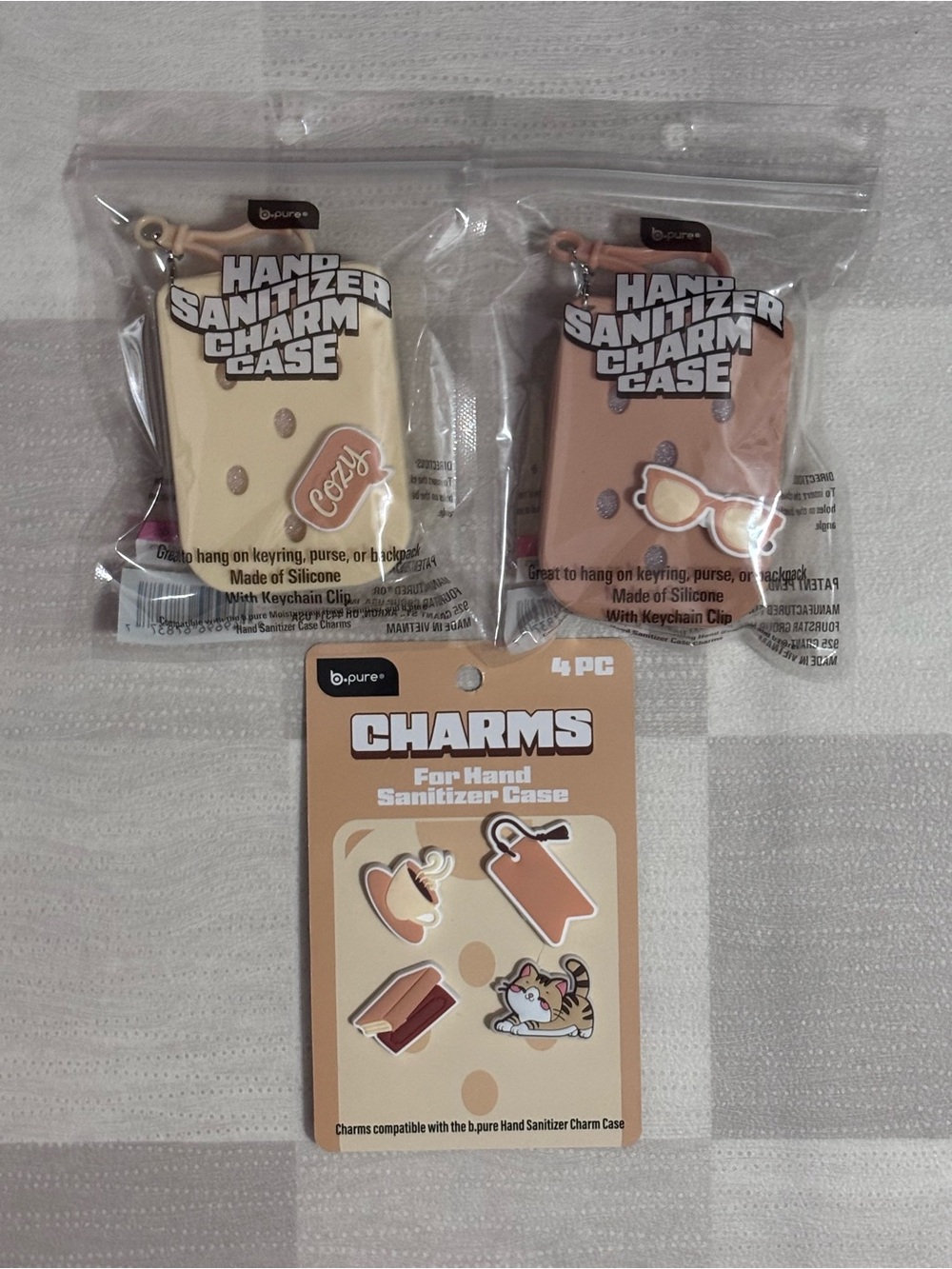 B.Pure Hand Sanitizer Holder/Charms